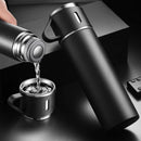 Termo de acero inoxidable + 3 tazas