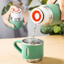 Termo de acero inoxidable + 3 tazas
