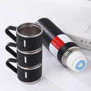 Termo de acero inoxidable + 3 tazas